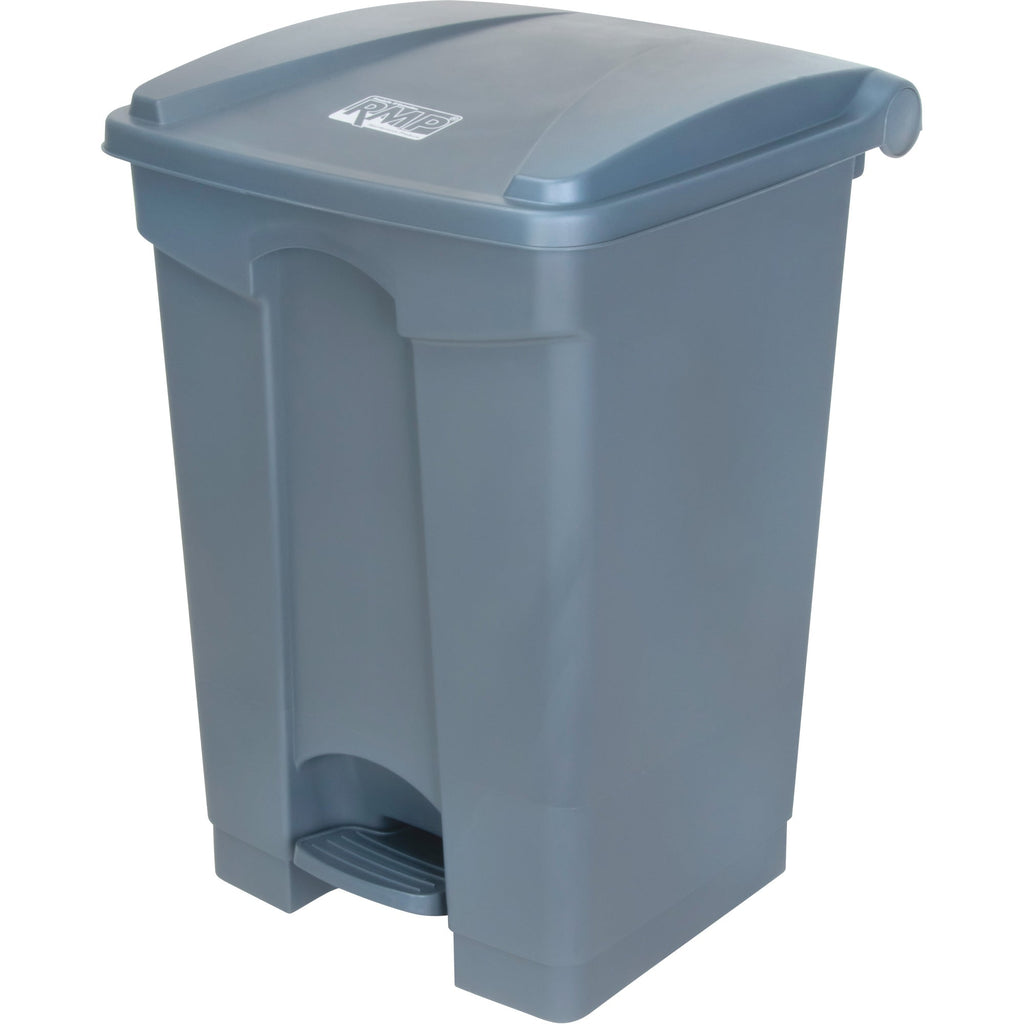 Step-On Garbage Can, Plastic, 12 US gal. Capacity