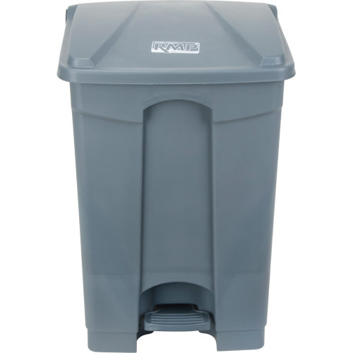 Step-On Garbage Can, Plastic, 12 US gal. Capacity