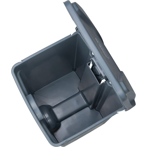 Step-On Garbage Can, Plastic, 12 US gal. Capacity