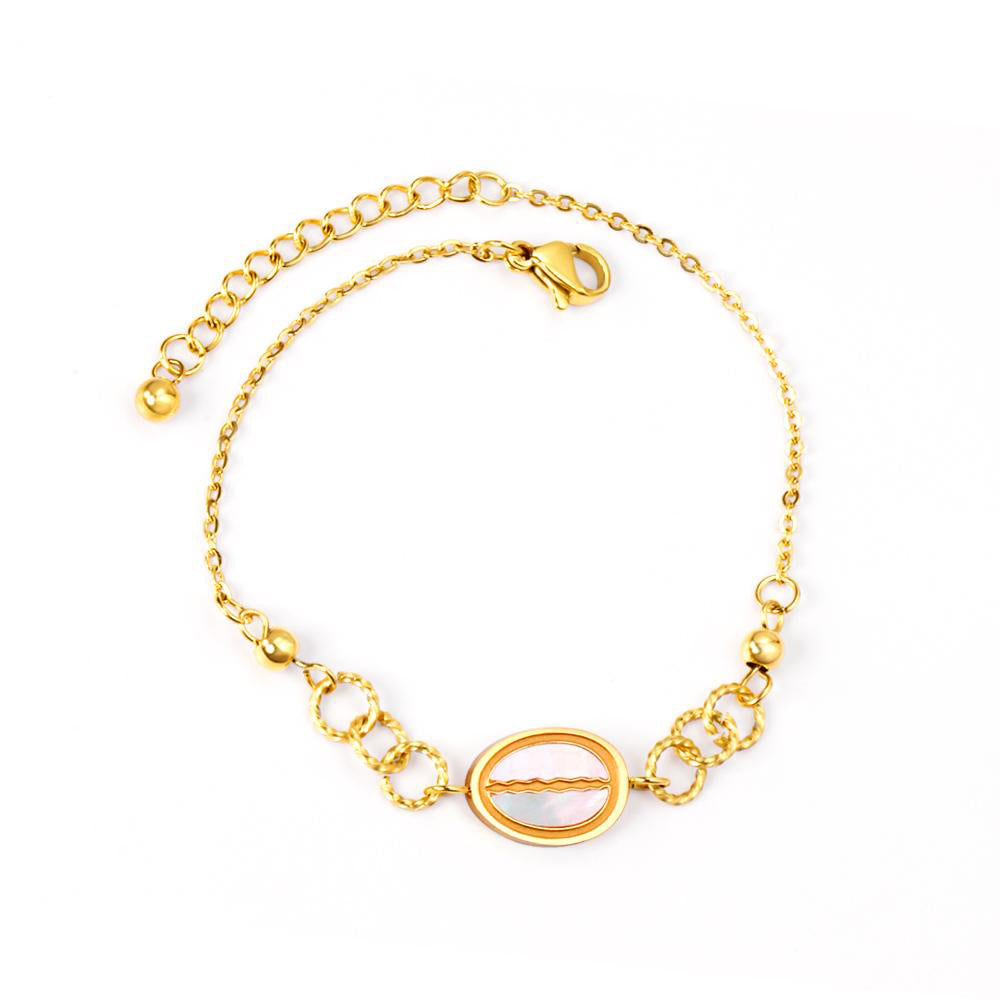 Ocean Shell Charm Bangle