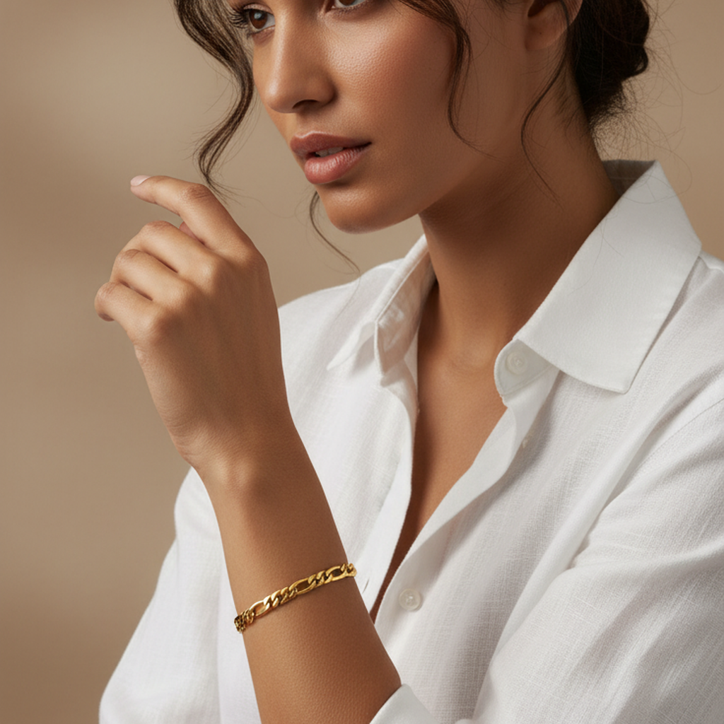 Boho Cuban Chain Bangle