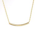 Curved Tube Pendant Choker