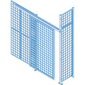 Wire Mesh Partition Components - Sliding Doors, 4' W x 8' H