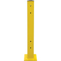 Double Guard Rail Post, Steel, 5" L x 44" H, Safety Yellow