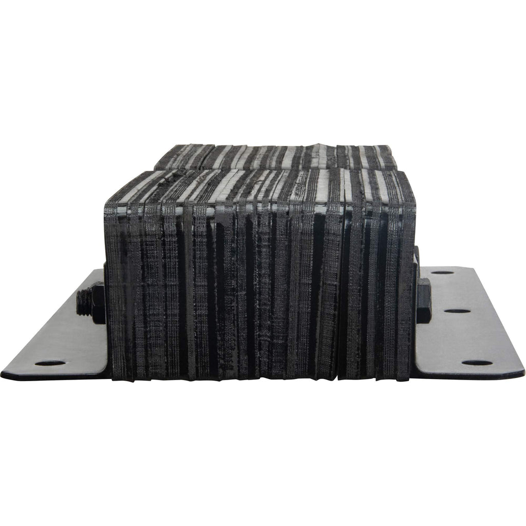 Laminated Dock Bumpers, Vertical, Rubber, 11" W x 4" D x 24" H