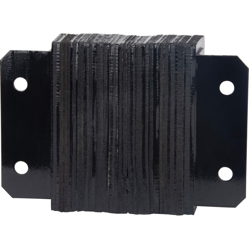 Laminated Dock Bumpers, Horizontal, Rubber, 12" W x 4" D x 10" H