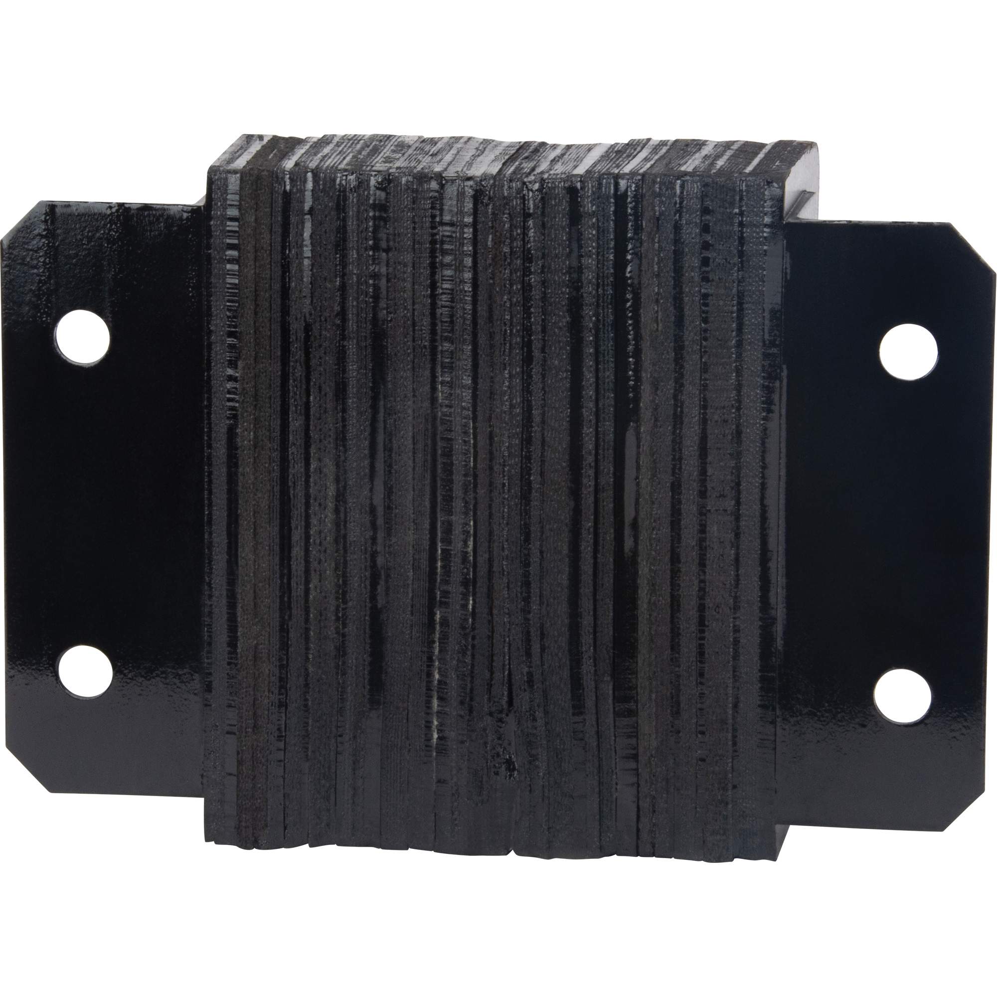 Laminated Dock Bumpers, Horizontal, Rubber, 12" W x 4" D x 10" H