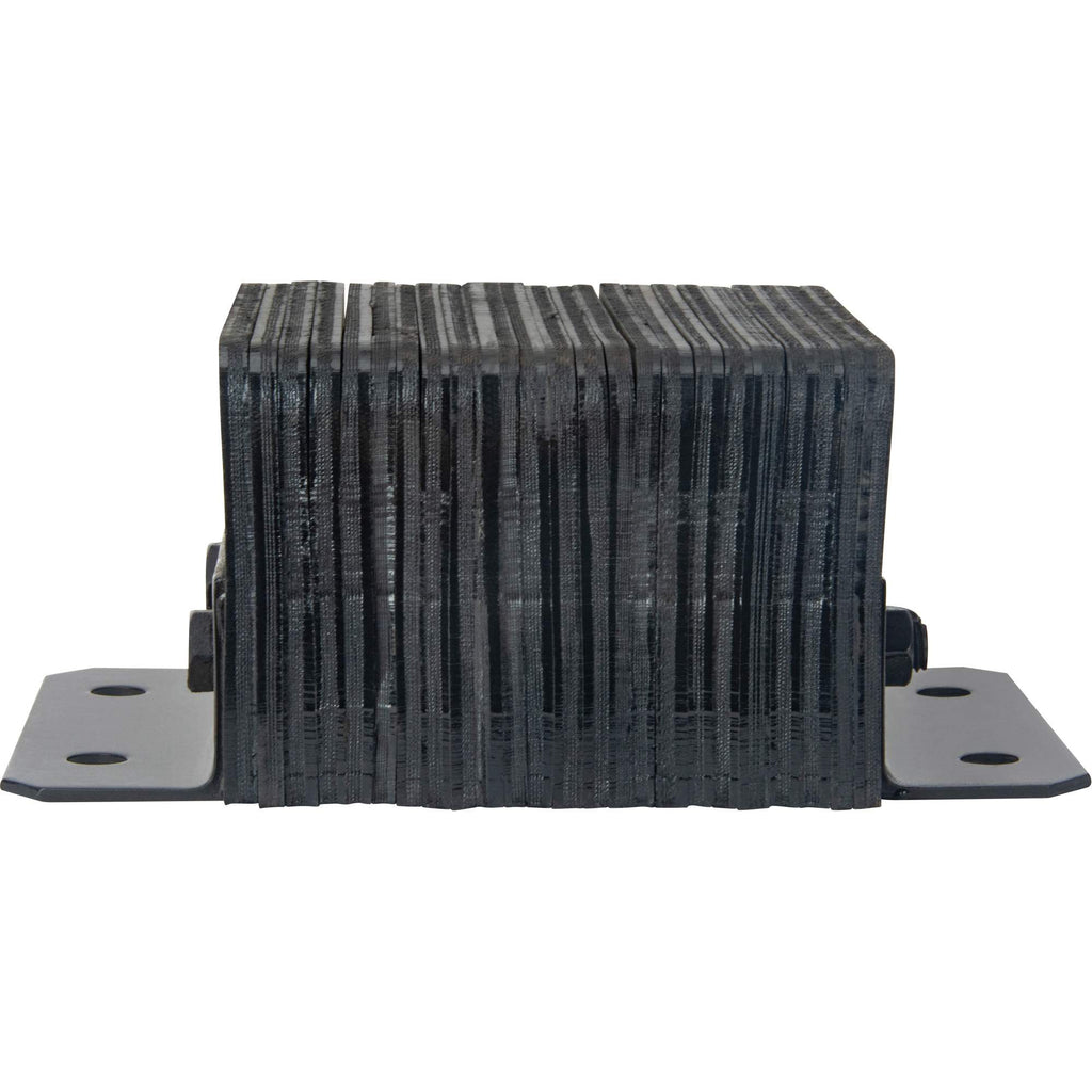 Laminated Dock Bumpers, Horizontal, Rubber, 12" W x 6" D x 10" H