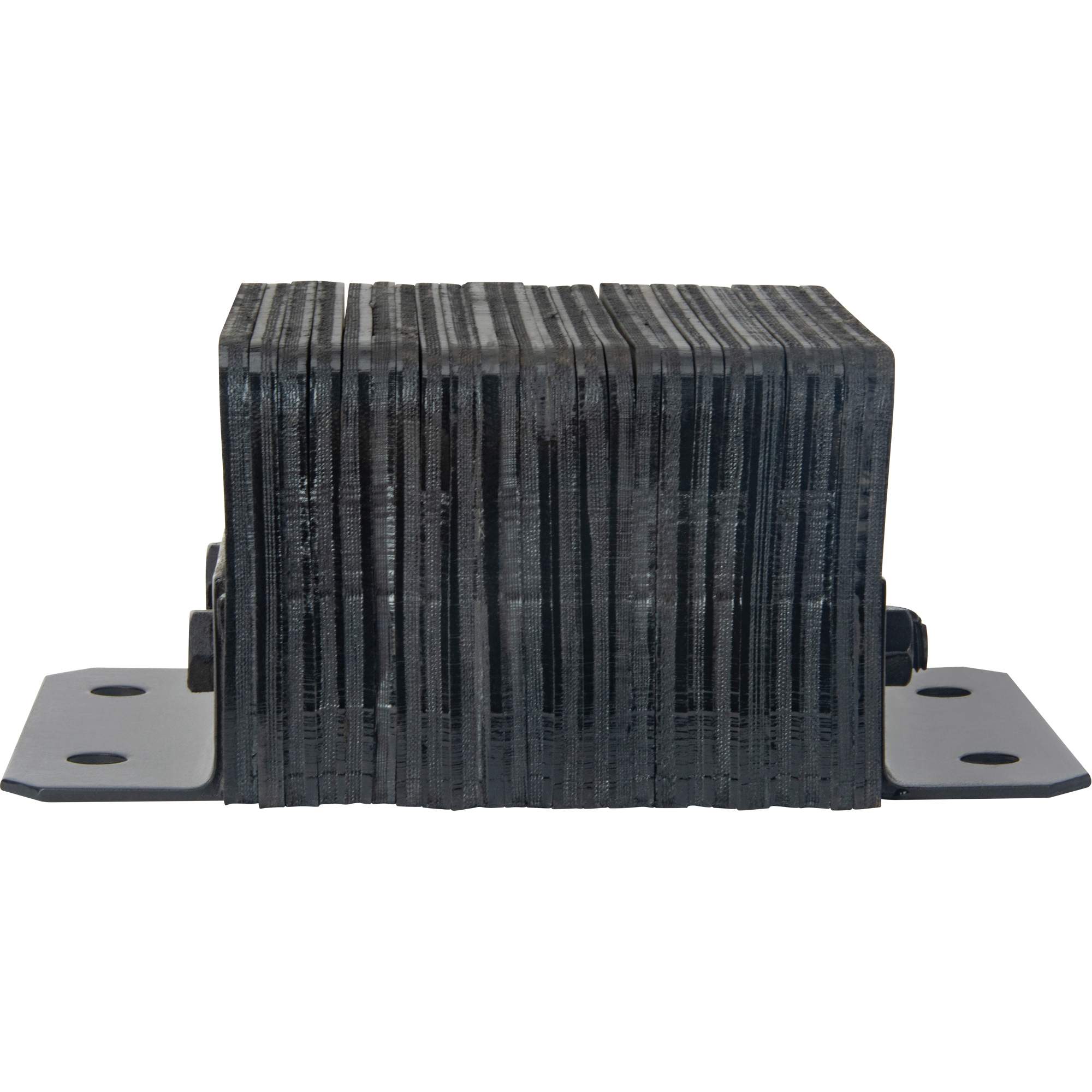 Laminated Dock Bumpers, Horizontal, Rubber, 12" W x 6" D x 10" H