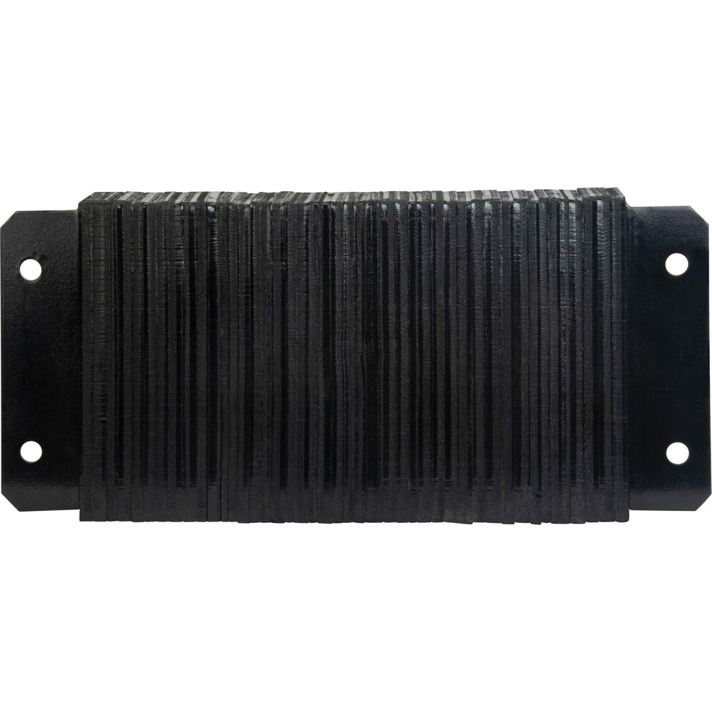 Laminated Dock Bumpers, Horizontal, Rubber, 24" W x 4" D x 12" H