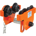 Adjustable Trolley with Safety Plates, 1000 lbs. (0.5 tons) Capacity, 2-5/16" - 4-14/16"