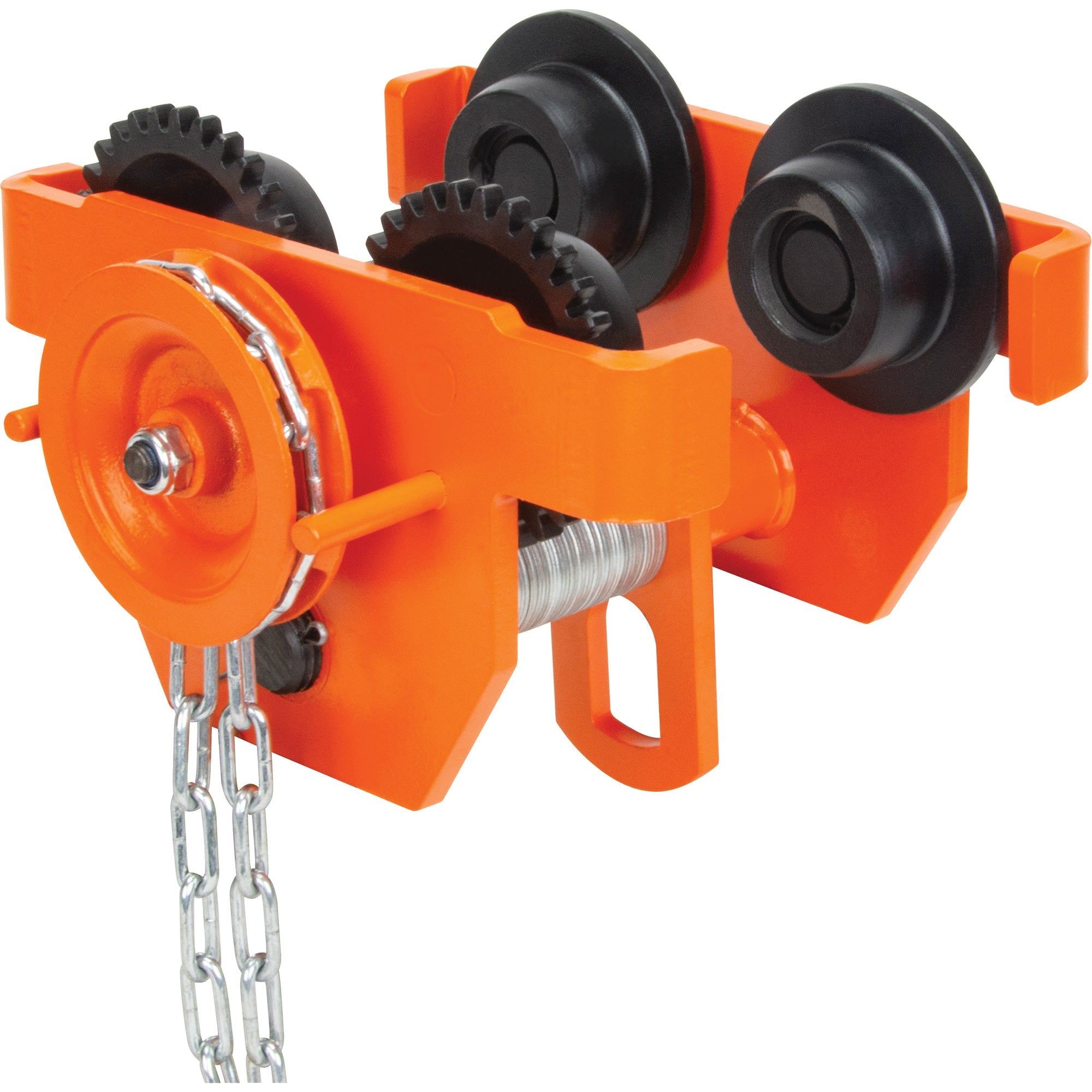 Adjustable Trolley with Safety Plates, 1000 lbs. (0.5 tons) Capacity, 2-5/16" - 4-14/16"
