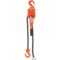 Lever Hoist, 5' Lift, 1500 lbs. (0.75 tons) Capacity, Alloy Steel Chain