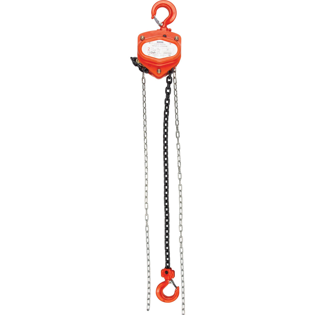 Chain Hoist, 20' Lift, 3000 lbs. (1.5 tons) Capacity, Alloy Steel Chain