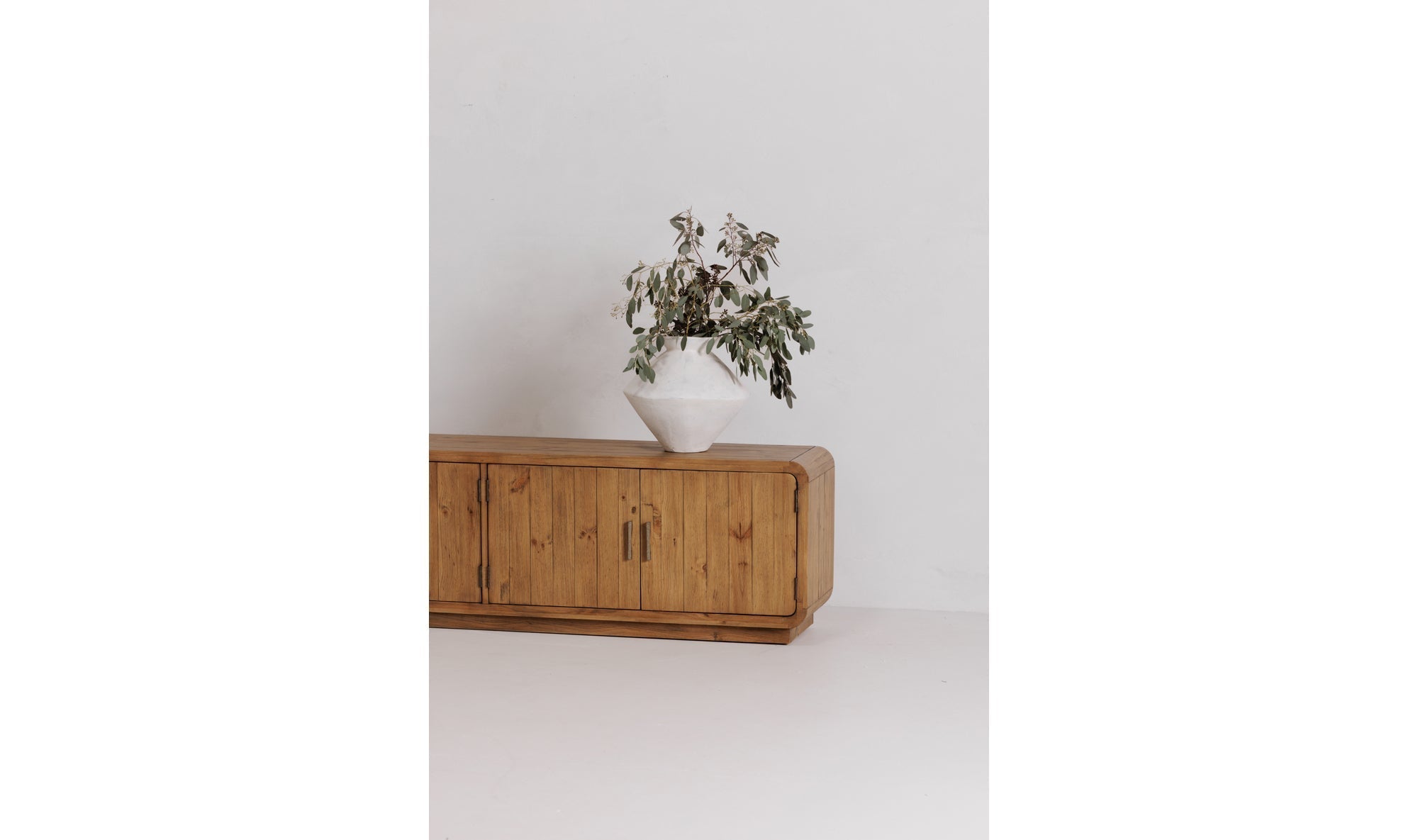 Machala Media Cabinet in Rustic Blonde