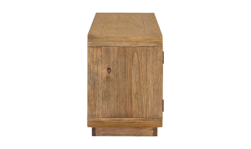 Machala Media Cabinet in Rustic Blonde