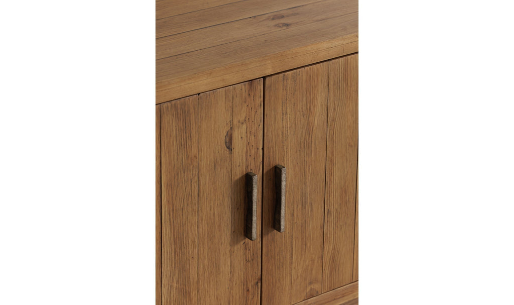 Machala Media Cabinet in Rustic Blonde
