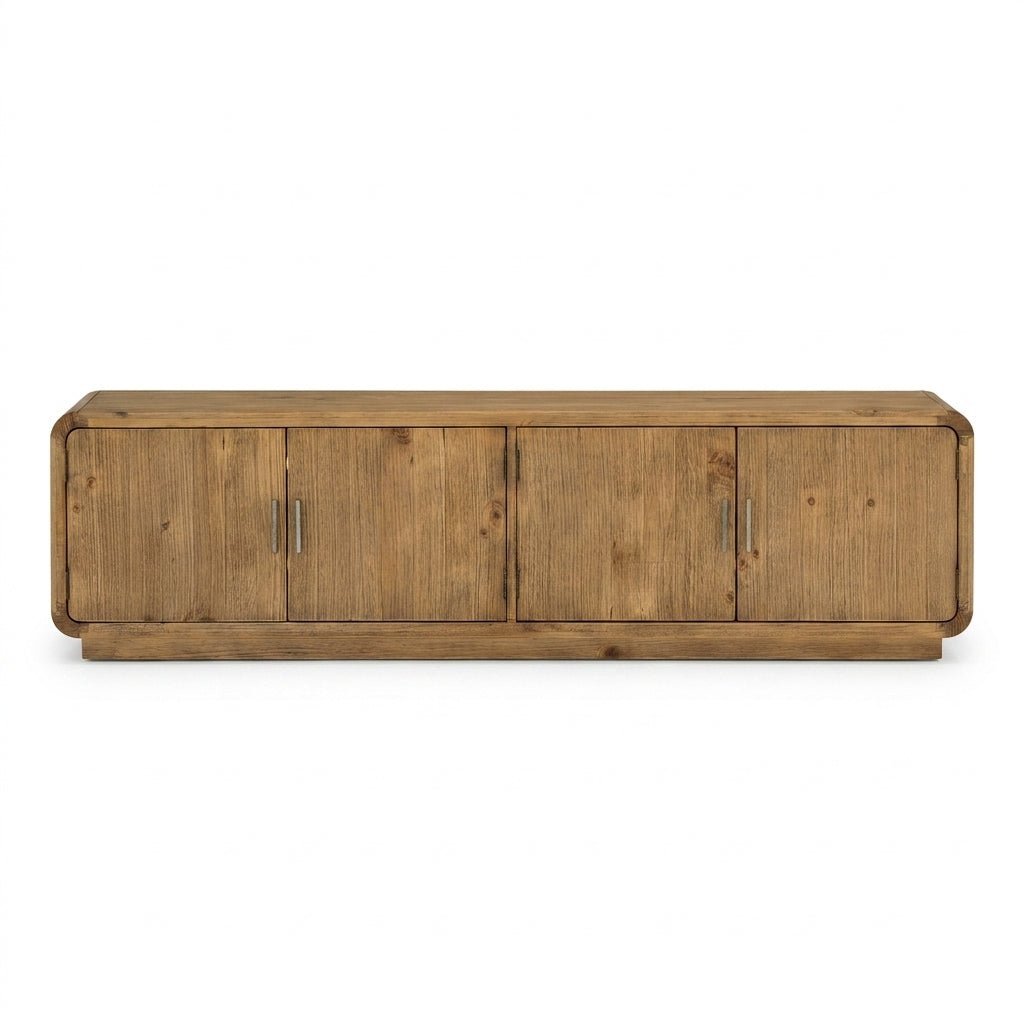 Machala Media Cabinet in Rustic Blonde