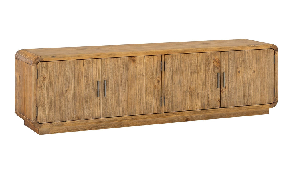 Machala Media Cabinet in Rustic Blonde