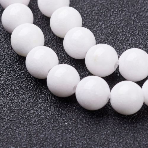 White Jade Gemstone Bead