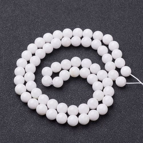 White Jade Gemstone Bead