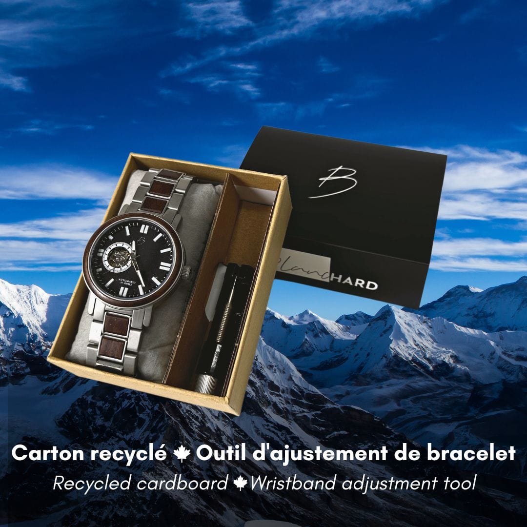 Montre Arnold en bois de baril de Whisky recyclé