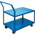 Heavy-Duty Low Profile Shop Carts, 2 Tiers, 24" W x 36" D x 40" H, 1200 lbs. Cap.