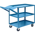 Order Picking Carts, 36" H x 24" W x 64" D, 3 Shelves, 1200 lbs. Capacity