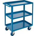 Heavy-Duty Shelf Carts, 3 Tiers, 24" W x 48" H x 51" D, 1200 lbs. Capacity