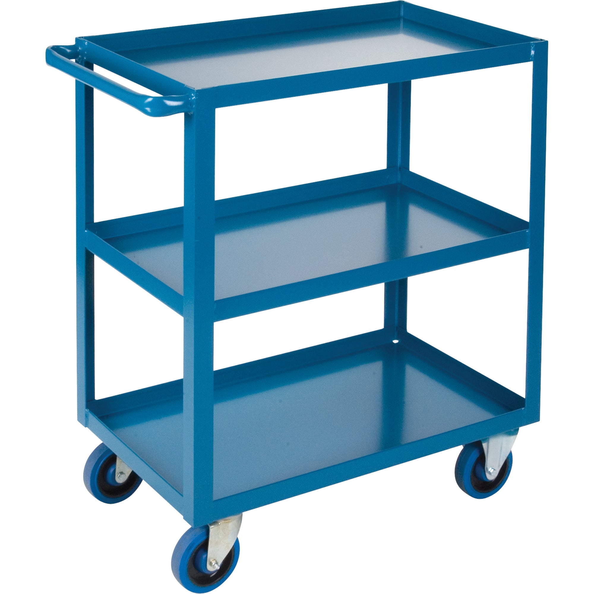 Heavy-Duty Shelf Carts, 3 Tiers, 24" W x 48" H x 51" D, 1200 lbs. Capacity
