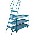 Stock Picking Carts, Steel, 24" W x 52" D, 3 Shelves, 1200 lbs. Capacity