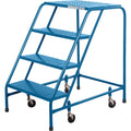 CSA Rolling Step Ladder, 4 Steps, 22" Step Width, 37" Platform Height, Steel