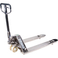 Manual Pallet Trucks, Stainless Steel, 48" L x 27" W, 5500 lbs. Capacity