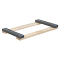 Rubber Ends Hardwood Dolly Frame, Wood Frame, 18" W x 30" D x 1.5" H, 900 lbs. Capacity