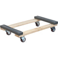 Rubber Ends Hardwood Dolly, Wood Frame, 18" W x 24" D x 7" H, 1400 lbs. Capacity