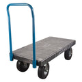 Plastic Platform Truck, 48" L x 24" W, 1200 lbs. Cap., Pneumatic Wheels