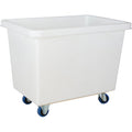 Tapered Wall Box Truck, White Polyethylene, 39" L x 27" W x 31" H, 12 cu. ft. Volume, 600 lbs. Capacity