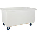 Straight Wall Box Truck, White Polyethylene, 57" L x 34" W x 33" H, 22 cu. ft. Volume, 600 lbs. Capacity
