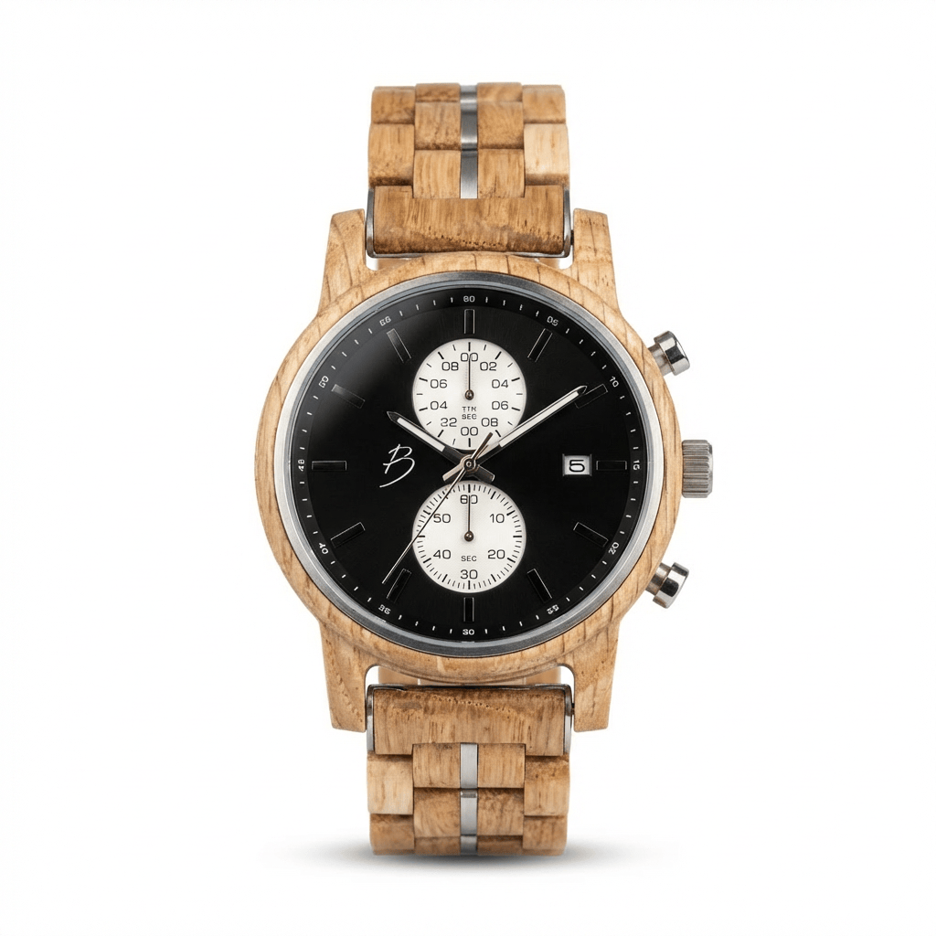 Montre Arnold en bois de baril de Whisky recyclé