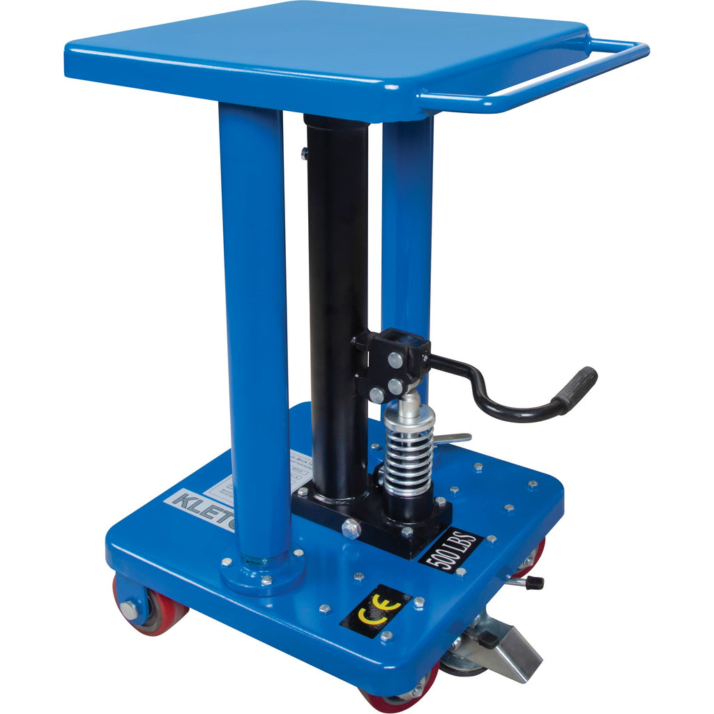 Hydraulic Work Table, 18" L x 18" W, Steel, 500 lbs. Capacity