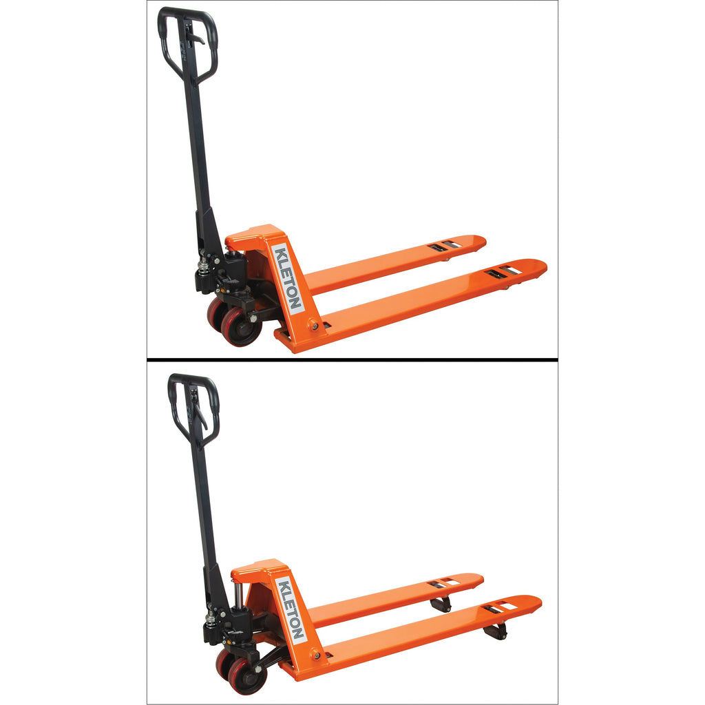 Low Profile Hydraulic Pallet Trucks, 48" L x 20.5" W, 3300 lbs. Cap.
