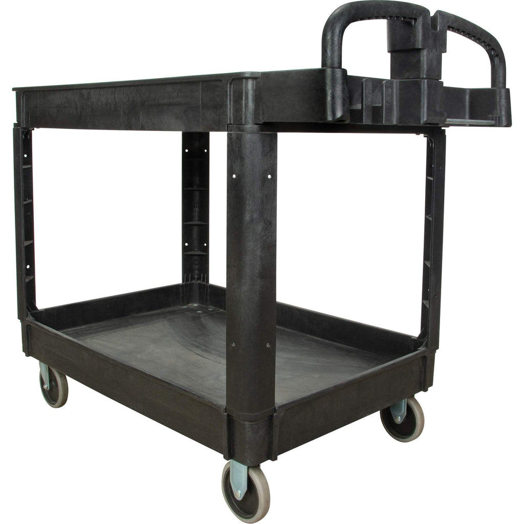 Utility Cart, 2 Tiers, 25-5/8" x 33-1/2" x 43-3/4", 550 lbs. Capacity
