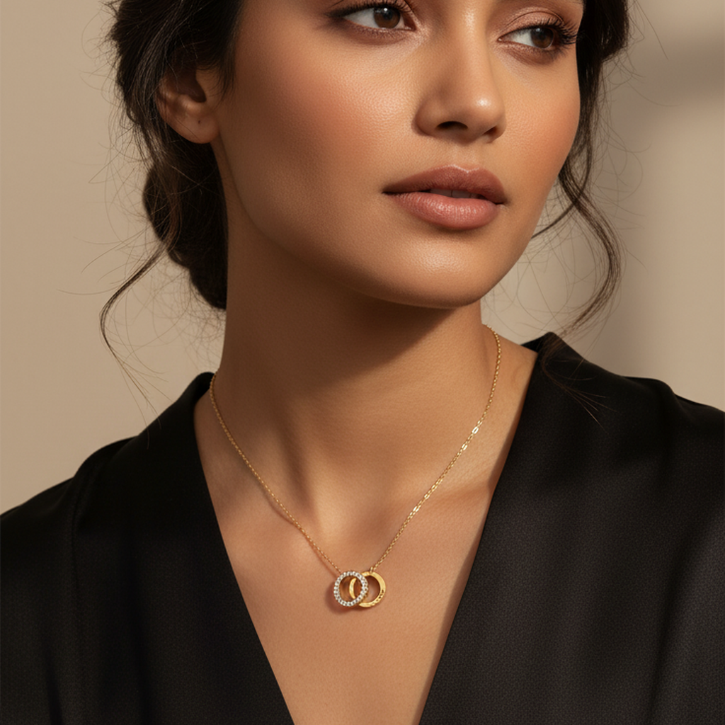 Timeless Double Circle Necklace