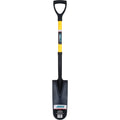 Drain Spade Shovels, Tempered Steel, 16" x 6" Blade, 28-1/2" L, D-Grip Handle