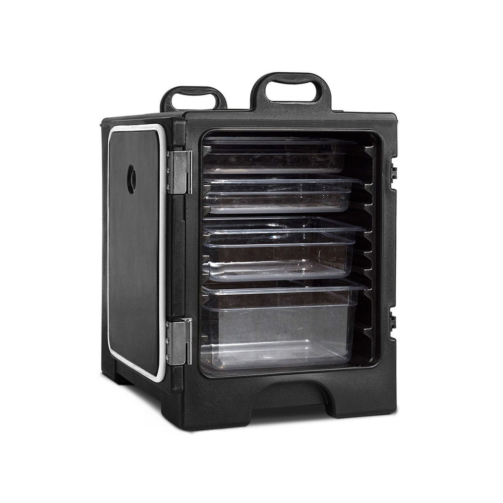 81 Quart Capacity End-loading Insulated Food Pan Carrier-Black