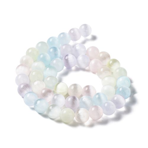 Satin Spar Pastel Rainbow Gemstone Bead