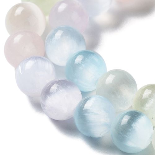 Satin Spar Pastel Rainbow Gemstone Bead