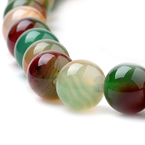 Peacock Agate Gemstone Bead