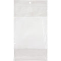 White Block Poly Bags, Reclosable, 8" x 5", 2 mils