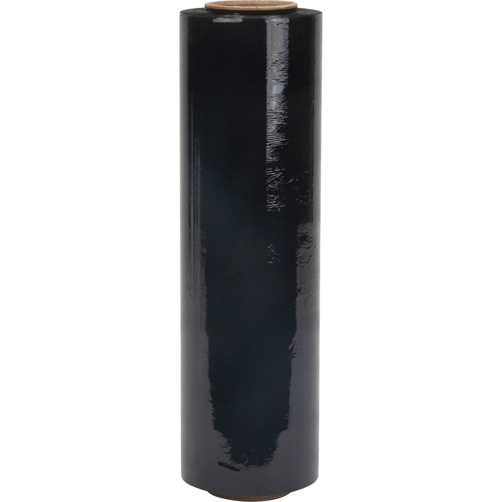 Stretch Wrap, 80 Gauge (20.3 micrometers), 15" x 1500', Opaque Black